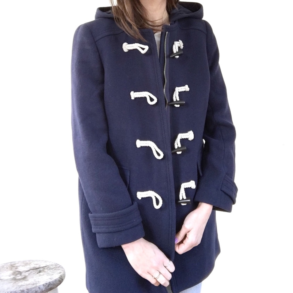 J. Crew 2007 Italian Stadium-cloth Wool Coat - Picture 8 of 9